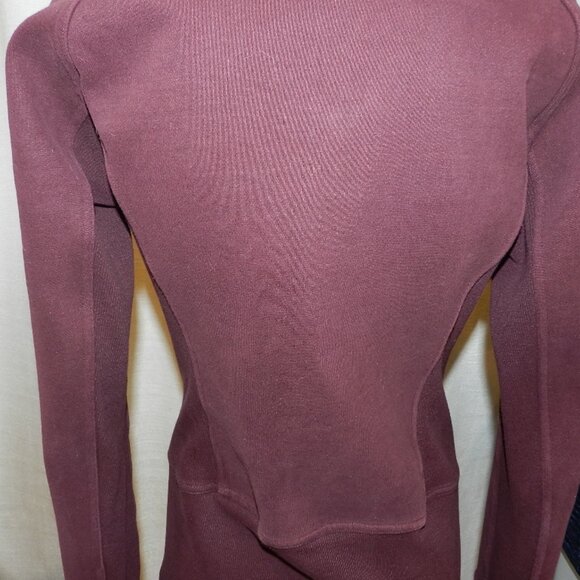 Lululemon Radiant Jacket II Zip Front Cotton Jacket Cassis Size 8 - Picture 11 of 16
